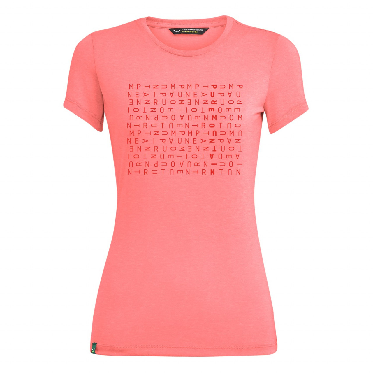 T-Shirts Salewa Crosswords Dri-Release® Mulher Rosa 021VNBTOM